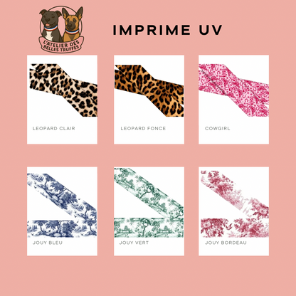 Harnais impression UV 25 mm (Imprimé UV au choix)