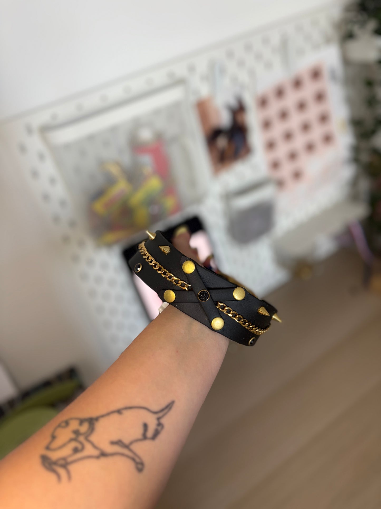 Collier 38 mm, 40/50cm noir